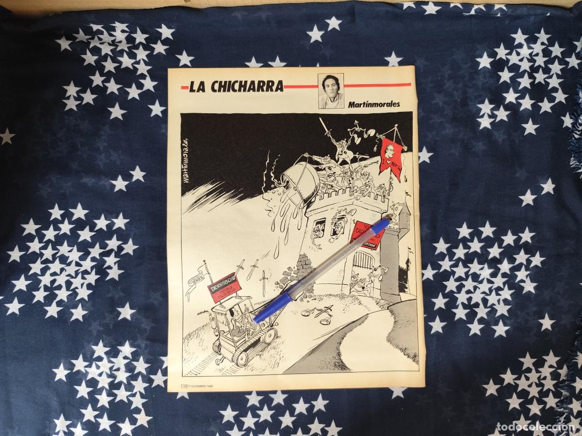 Coleccionismo de revista Intervi&uacute;: La Chicharra Mart&iacute;nmorales Recorte/Cliping Revista Interviu 553 - 1986