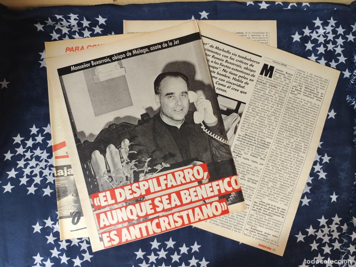 Coleccionismo de revista Intervi&uacute;: El despilfarro aunque sea ben&eacute;fico es anticristiano Recorte/Cliping Revista Interviu 553 - 1986