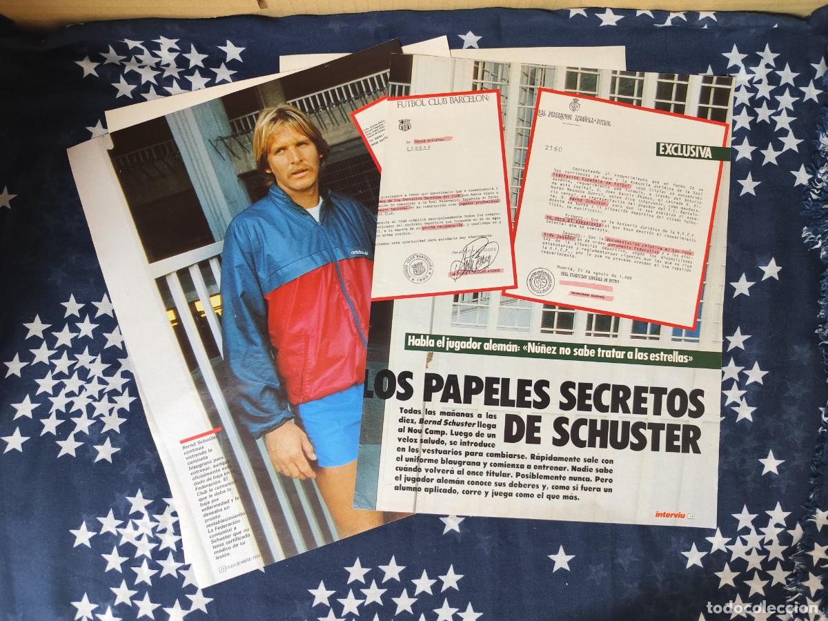 Coleccionismo de revista Intervi&uacute;: Los papeles secretos de Schuster Recorte/Cliping Revista Interviu 552 - 1986
