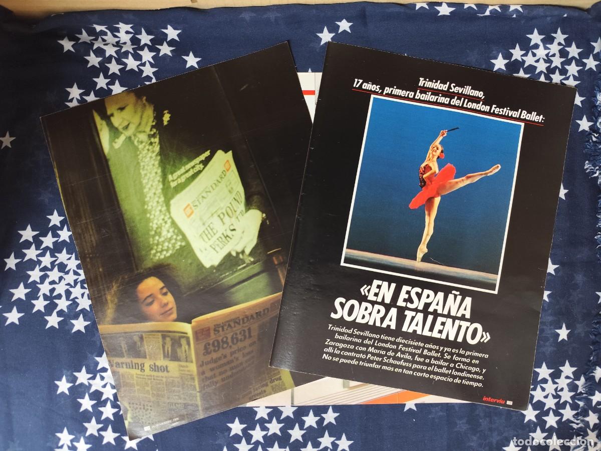 Coleccionismo de revista Intervi&uacute;: Trinidad Sevillano En Espa&ntilde;a sobra talento Recorte/Cliping Revista Interviu 550 - 1986