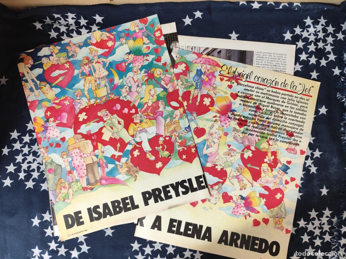 Coleccionismo de revista Intervi&uacute;: De Isabel Preysler a Elena Arnedo Recort&eacute;/Cliping Revista Interviu 550 - 1986