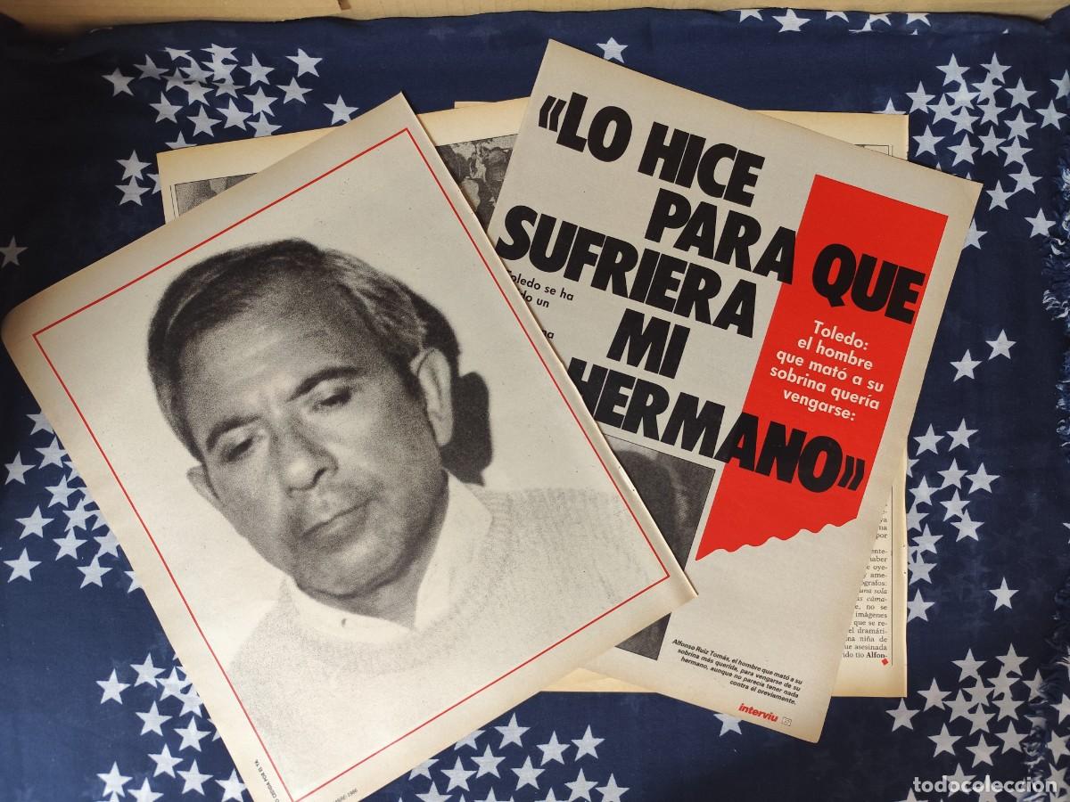 Coleccionismo de revista Intervi&uacute;: Lo hice para que no sufriera mi hermano Recort&eacute;/Cliping Revista Interviu 550 - 1986