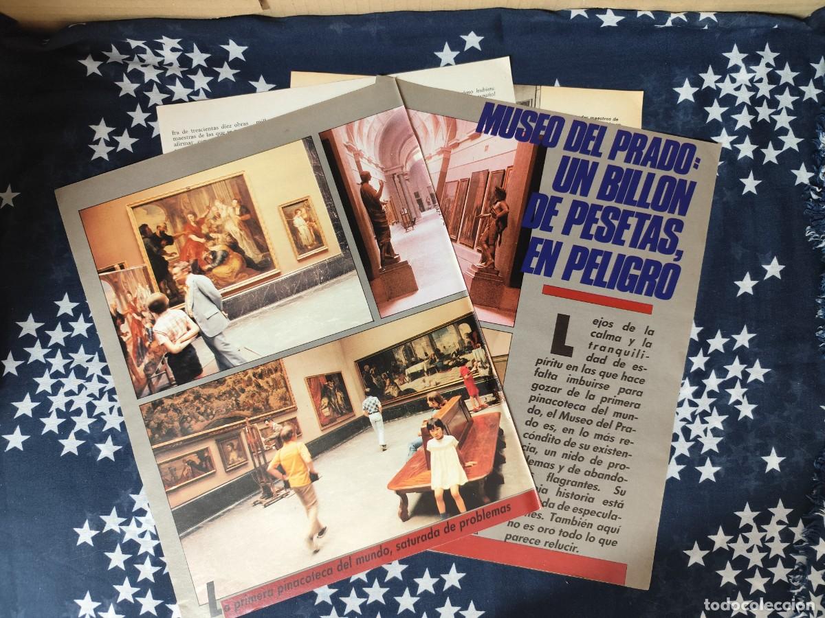 Coleccionismo de revista Intervi&uacute;: Museo del Prado Un bill&oacute;n de pesetas en peligro Recort&eacute;/Cliping Revista Interviu 550 - 1986