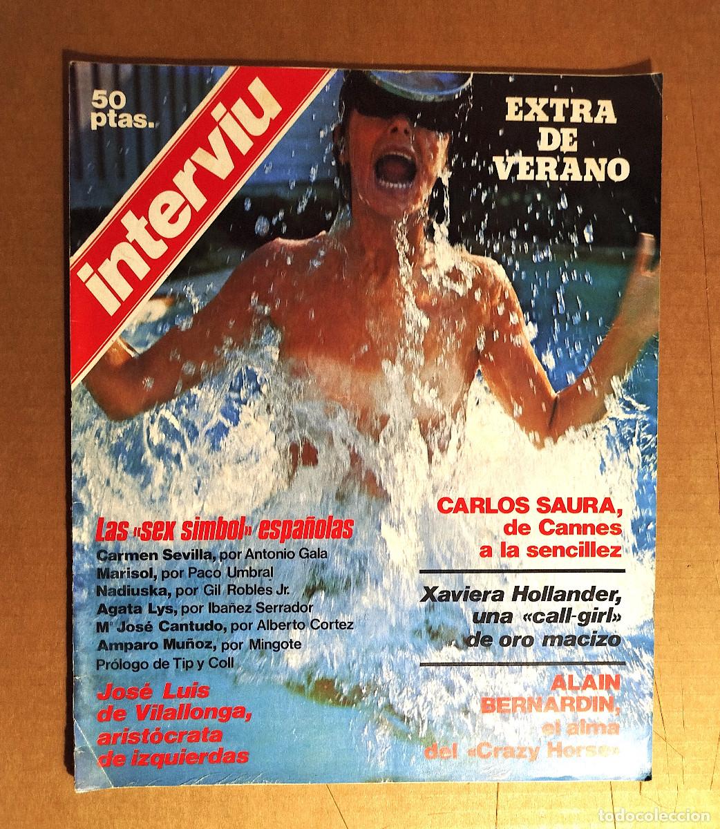 Coleccionismo de revista Intervi&uacute;: INTERVIU EXTRA DE VERANO 1976 - MARIA LUISA SAN JOSE - LAURA ANTONELLI - XAVIERA HOLLANDER