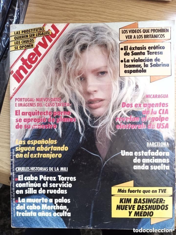 Coleccionismo de revista Intervi&uacute;: INTERVIU N 722 - KIM BASINGER - MARZO 1990 -REVISTA MUY GRANDE
