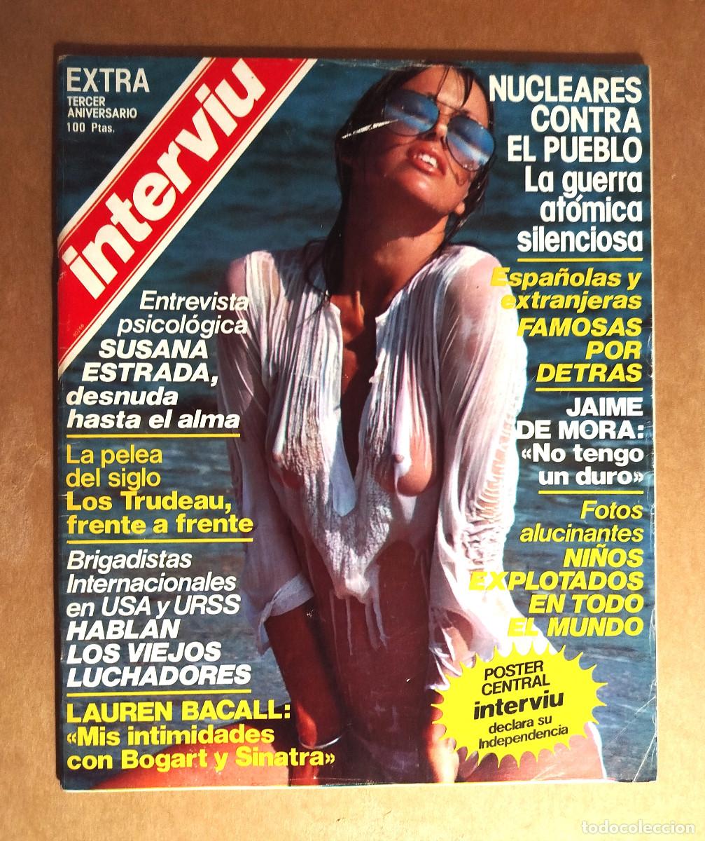 Coleccionismo de revista Intervi&uacute;: INTERVIU EXTRA TERCER ANIVERSARIO - LURENT BACALL - ELSA MARTINELLI - EDWIGE FENECH