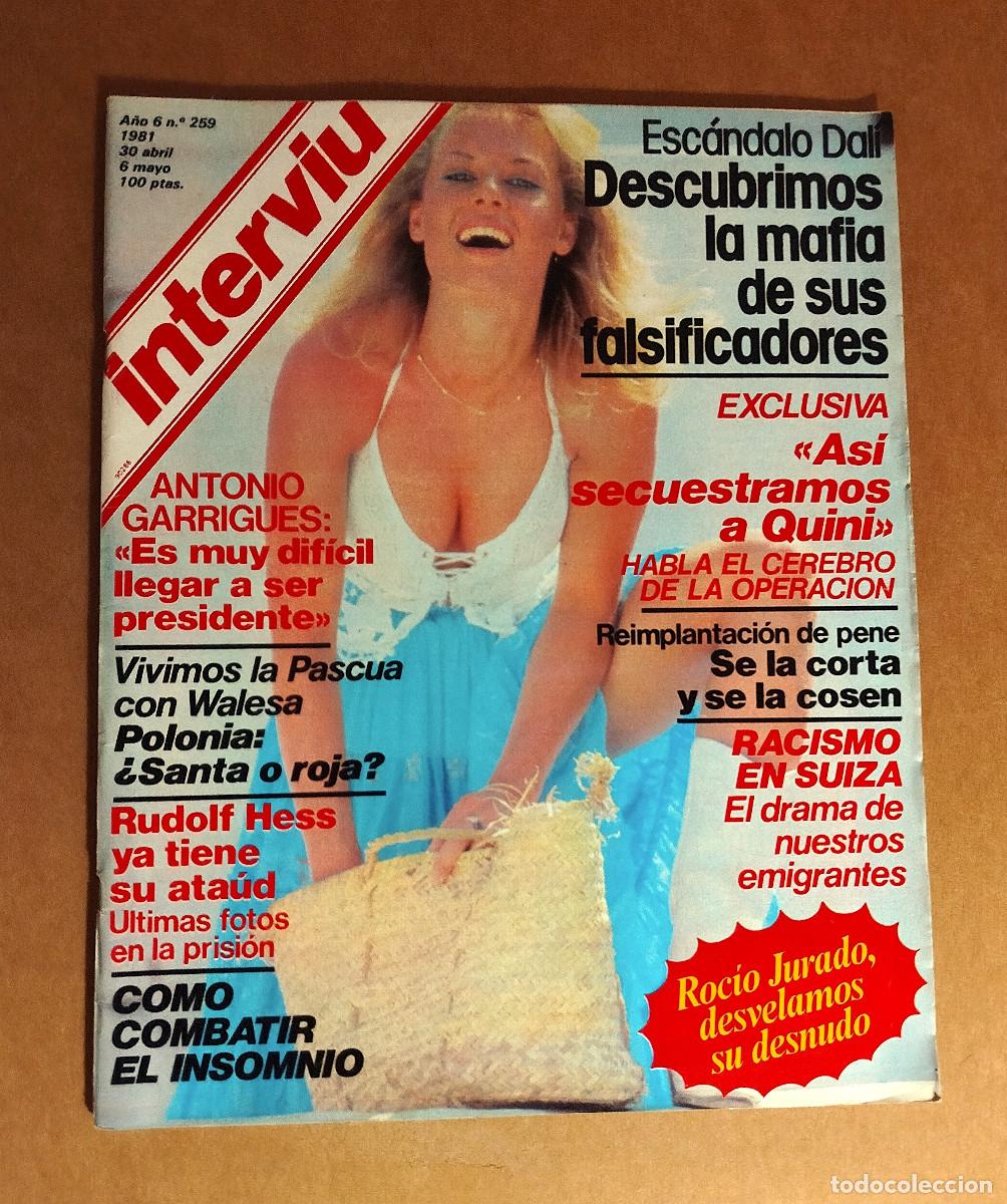 Coleccionismo de revista Intervi&uacute;: INTERVIU 259 - MAYO 1981 - ROCIO JURADO - EVA LEON - REJANE MADEIROS