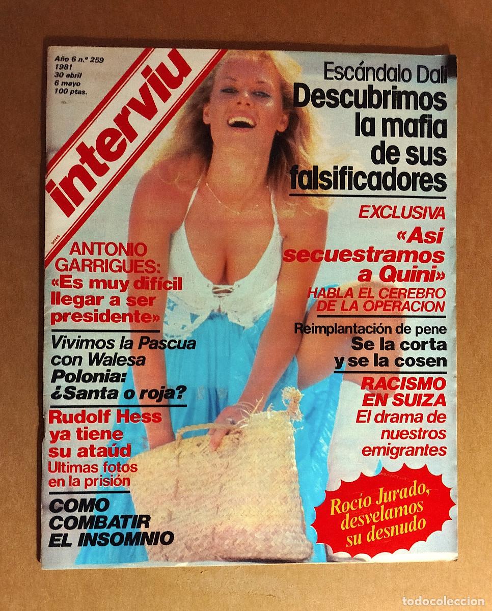 Coleccionismo de revista Intervi&uacute;: INTERVIU 259 - MAYO 1981 - ROCIO JURADO - EVA LEON - REJANE MADEIROS