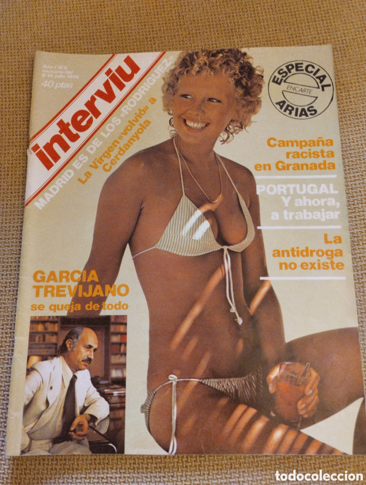 Coleccionismo de revista Intervi&uacute;: Revista Interviu Especial encarte Arias 1976