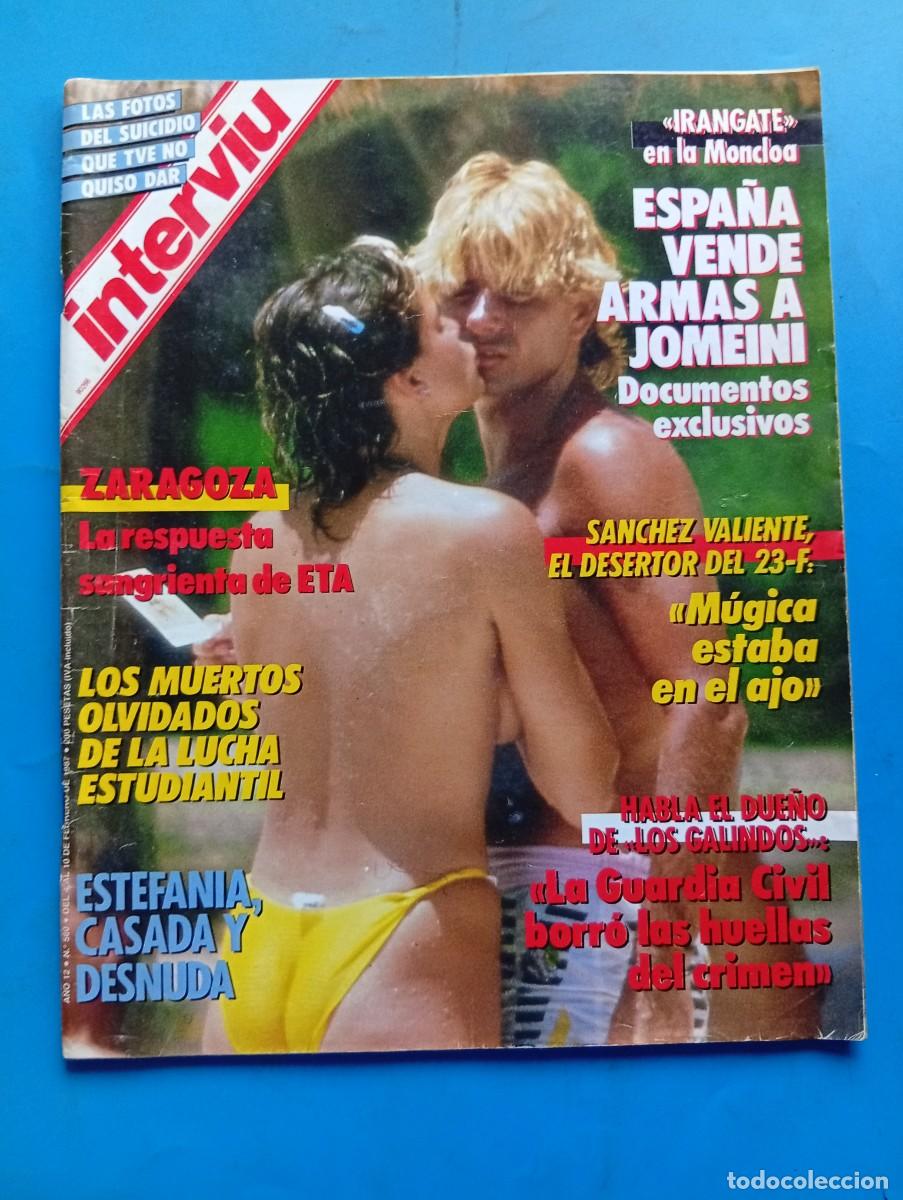 Coleccionismo de revista Intervi&uacute;: INTERVI&Uacute;. A&Ntilde;O 12. N&ordm; 560. FEBRERO DE 1987. ESTEFAN&Iacute;A DE M&Oacute;NACO. LA RESPUESTA SANGRIENTA DE ET.. LEE