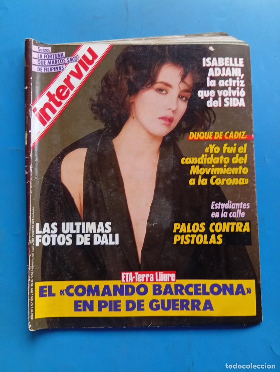 Coleccionismo de revista Intervi&uacute;: INTERVI&Uacute;. A&Ntilde;O 12. N&ordm; 559. FEBRERO 1987. ISABELLE ADJANI. LAS MUJERES DE IR&Aacute;N EN PIE DE GUERRA.. LEER