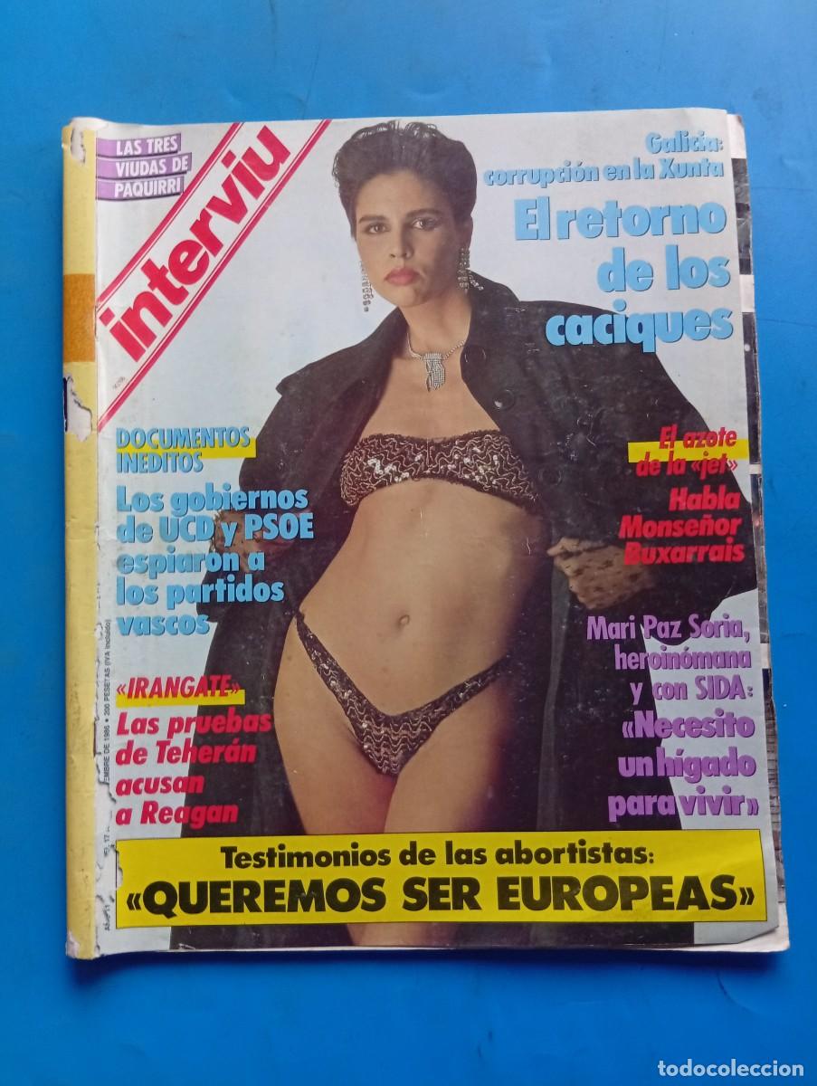 Coleccionismo de revista Intervi&uacute;: INTERVI&Uacute;. A&Ntilde;O 11. N&ordm; 553. DICIEMBRE DE 1986. LINDA DE LA MATA. GALICIA: CORRUPCI&Oacute;N EN LA XUNT.. LEER