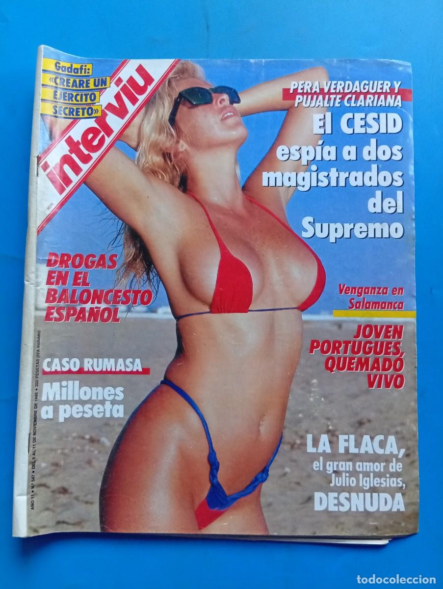 Coleccionismo de revista Intervi&uacute;: INTERVI&Uacute;. A&Ntilde;O 11. N&ordm; 547. NOVIEMBRE DE 1986. VIRGINIA SIPL. DROGAS EN EL BALONCESTO ESPA&Ntilde;OL. .. LEER