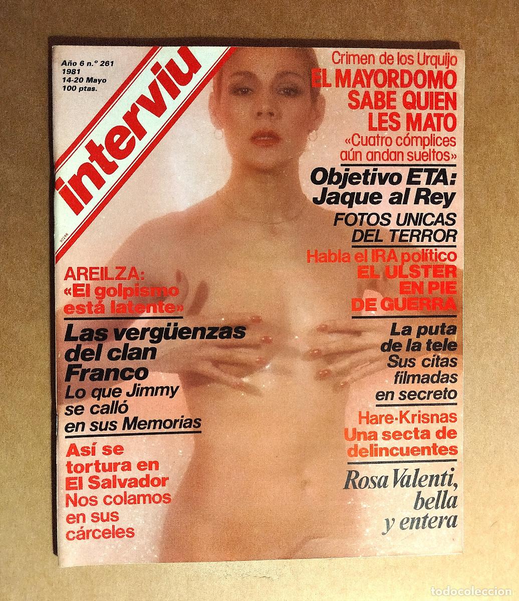 Coleccionismo de revista Intervi&uacute;: INTERVIU 261 - MAYO 1981 - ROSA VALENTI - ENCARNA SANCHEZ &rdquo;ENCARNA DE NOCHE&rdquo;