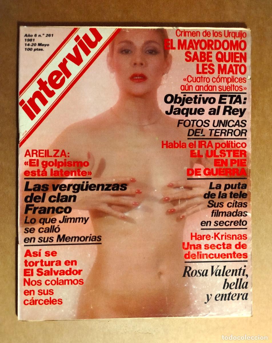 Coleccionismo de revista Intervi&uacute;: INTERVIU 261 - MAYO 1981 - ROSA VALENTI - ENCARNA SANCHEZ &rdquo;ENCARNA DE NOCHE&rdquo;