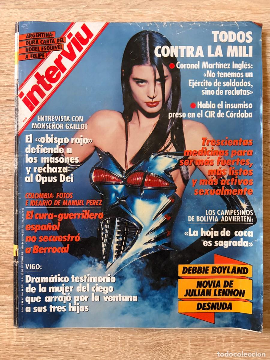 Coleccionismo de revista Intervi&uacute;: INTERVI&Uacute;. A&Ntilde;O 12. N&ordm; 701. OCTUBRE DE 1989. DEBBIE BOYLAND. 300 MEDICAMENTOS PARA SER FELIZ. LEER