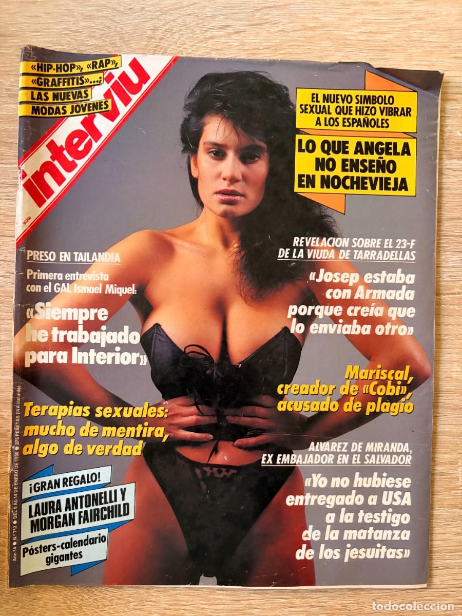 Coleccionismo de revista Intervi&uacute;: INTERVI&Uacute;. A&Ntilde;O 14. N&ordm; 713. ENERO DE 1990. ANGELA. LO QUE ANGELA NO ENSE&Ntilde;&Oacute; EN NOCHEVIEJA. LEER.
