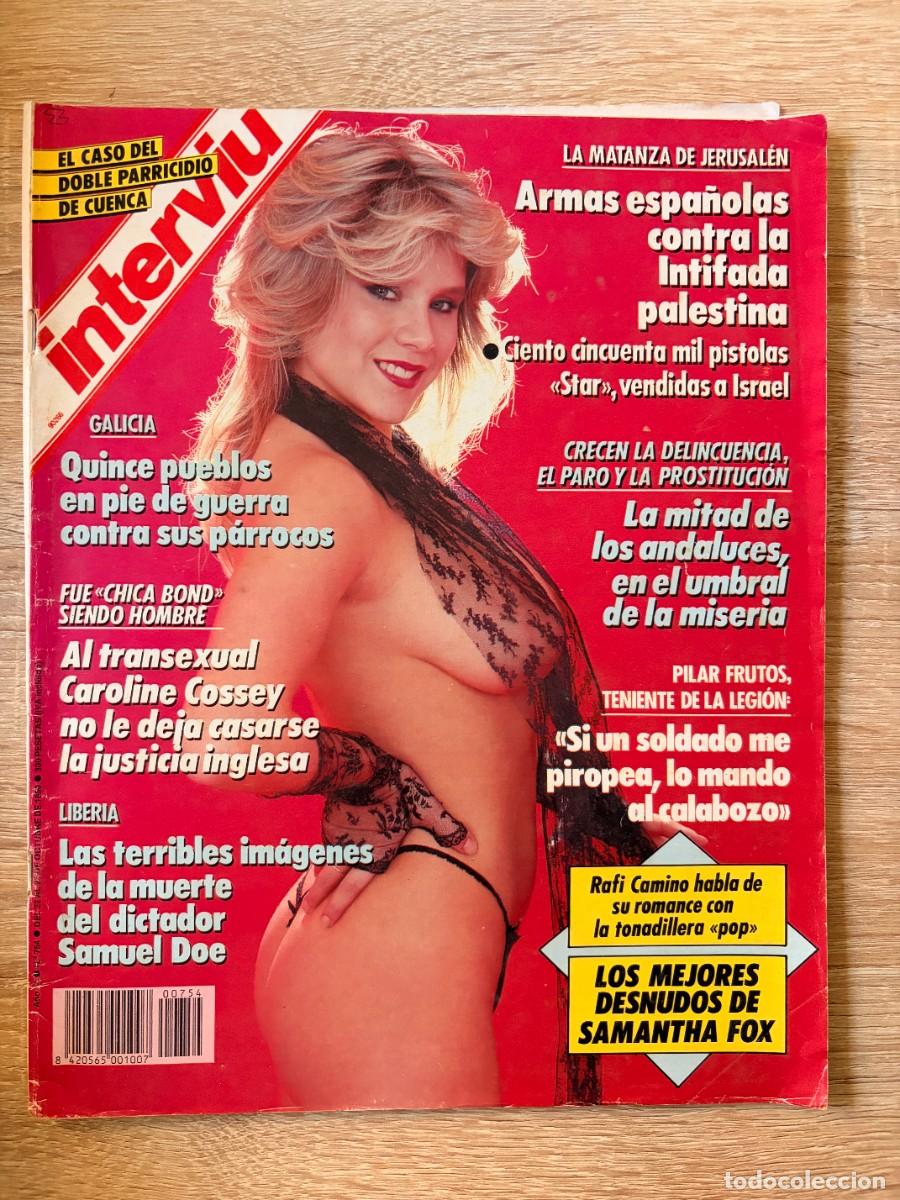 Coleccionismo de revista Intervi&uacute;: INTERVI&Uacute;. A&Ntilde;O 14. N&ordm; 754. OCTUBRE DE 1990. CAROLINE COSSEY. FUE &laquo;CHICA BOND&raquo; SIENDO HOMBRE. LEER.
