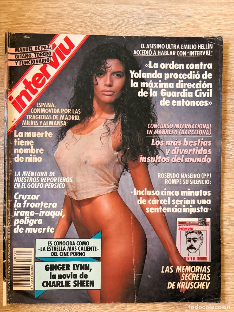 Coleccionismo de revista Intervi&uacute;: INTERVI&Uacute;. A&Ntilde;O 14. N&ordm; 751. OCTUBRE DE 1990. GINGER LYNN. LA ESTRELLA M&Aacute;S CALIENTE DEL CINE. LEER.