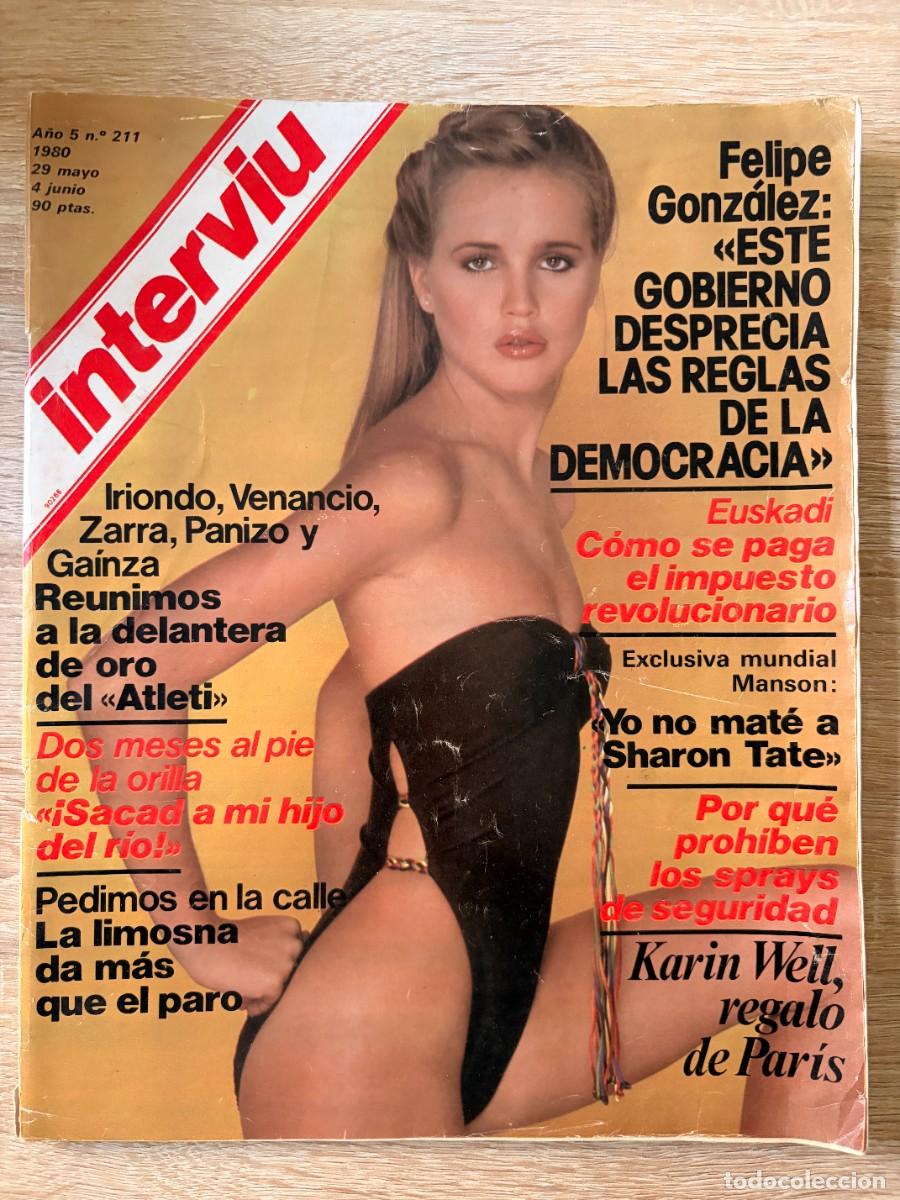 Coleccionismo de revista Intervi&uacute;: INTERVI&Uacute;. A&Ntilde;O 5. N&ordm; 211. MAYO DE 1980. KARIN WELL. &laquo;ESTE GOBIERNO DESPRECIA LA DEMOCRACIA&raquo;. LEER.