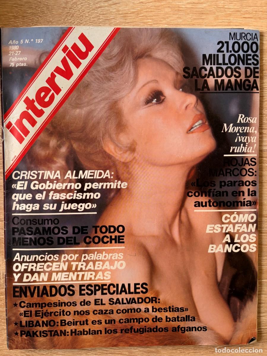 Coleccionismo de revista Intervi&uacute;: INTERVI&Uacute;. A&Ntilde;O 5. N&ordm; 197. FEBRERO DE 1980. ROSA MORENA. MURCIA: 21.000 MILLONES SACADOS DE LA MANGA.