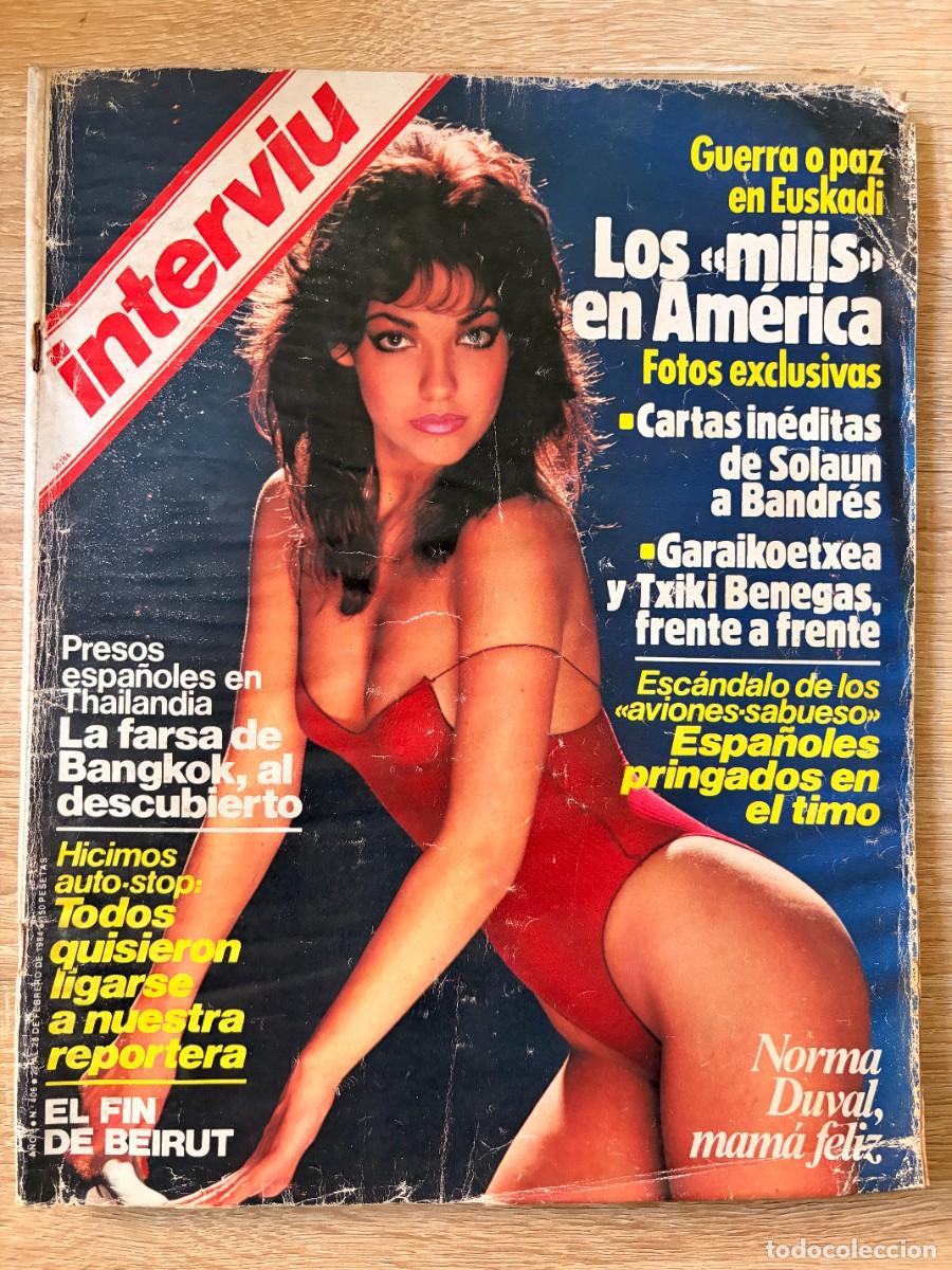 Coleccionismo de revista Intervi&uacute;: INTERVI&Uacute;. N&ordm; 406. FEBRERO DE 1984. NORMA DUVAL. LOS &laquo;MILIS&raquo; EN AM&Eacute;RICA: FOTOS EXCLUSIVAS. LEER.