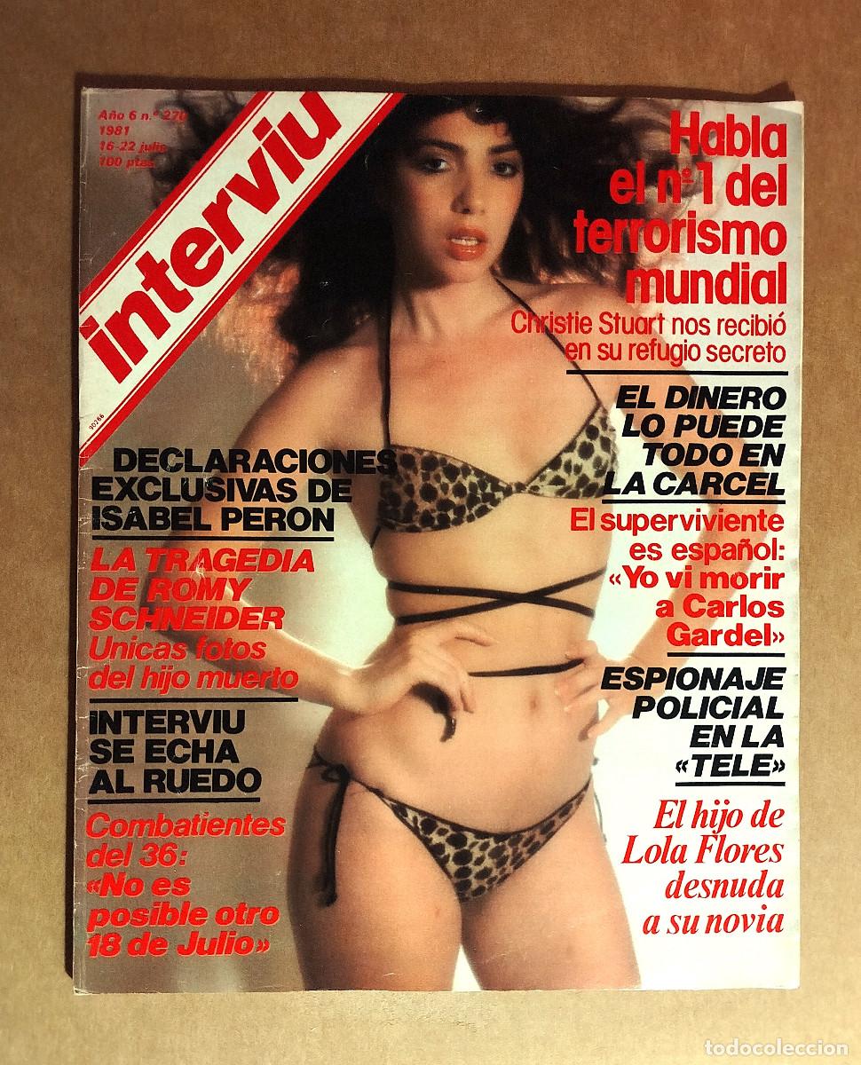 Coleccionismo de revista Intervi&uacute;: INTERVIU 270 - JULIO 1981 - ANA GARCIA OBREGON - ALFREDO DI STEFANO - GABY SCHUSTER