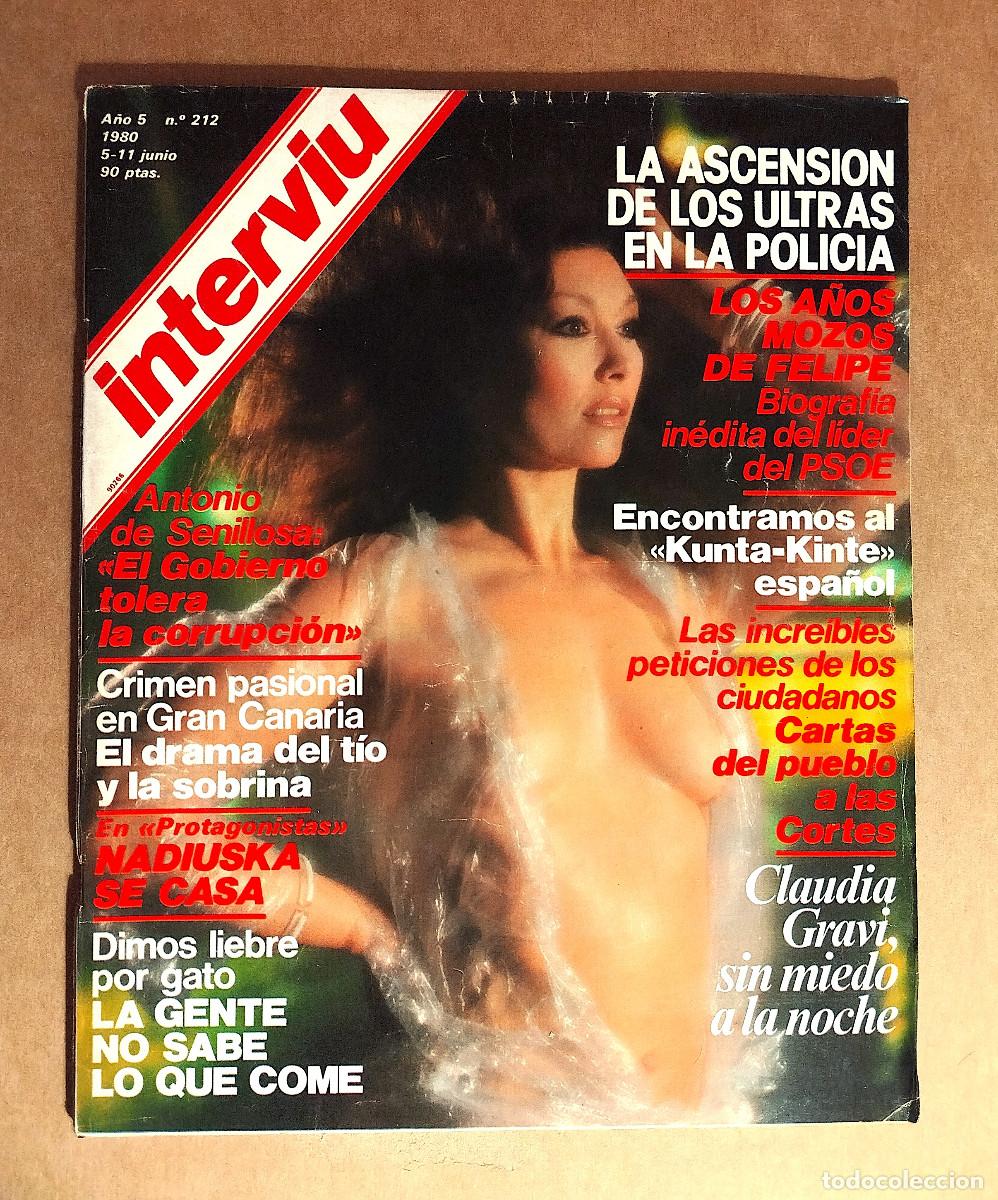 Coleccionismo de revista Intervi&uacute;: INTERVIU 212 - JUNIO 1980 - CLAUDIA GRAVI - NADIUSKA - FORGES