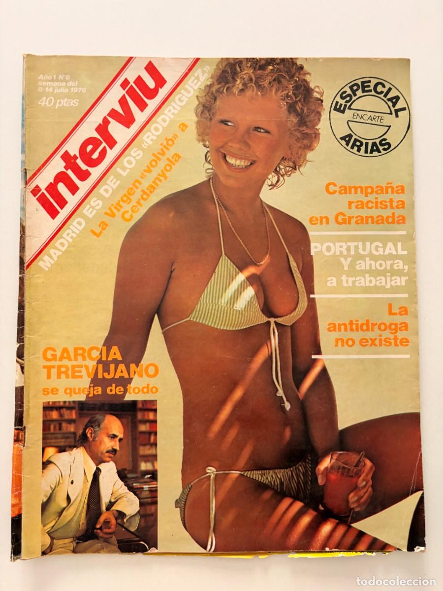 Coleccionismo de revista Intervi&uacute;: INTERVI&Uacute;. A&Ntilde;O 1. N&ordm; 8. JULIO DE 1976. LA CHICA DE PORTADA. LA ANTIDROGA NO EXISTE. LEER.
