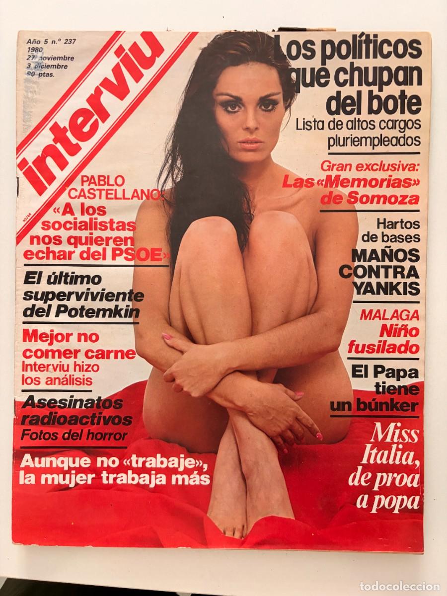 Coleccionismo de revista Intervi&uacute;: INTERVI&Uacute;. A&Ntilde;O 5. N&ordm; 237. NOVIEMBRE DE 1980. LORY DEL SANTO. MISS ITALIA DE PROA A POPA. LEER.