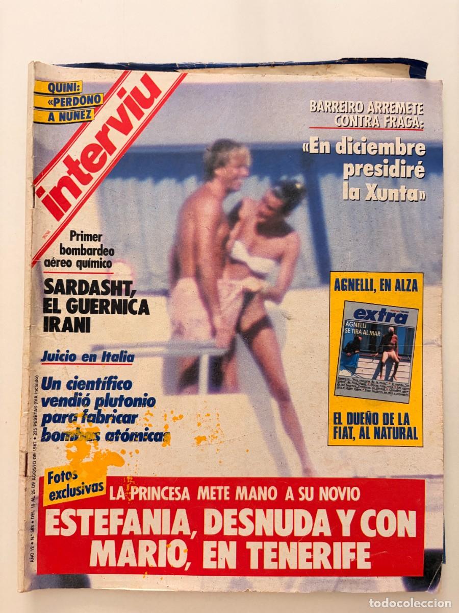 Coleccionismo de revista Intervi&uacute;: INTERVI&Uacute;. A&Ntilde;O 12. N&ordm; 588. AGOSTO DE 1987. ESTEFAN&Iacute;A. ESTEFAN&Iacute;A DESNUDA Y CON MARIO. LEER.