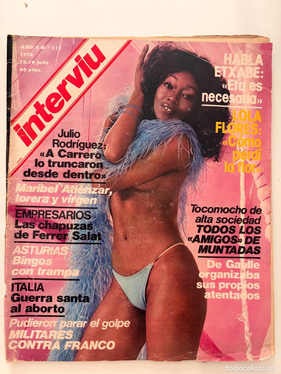 Collezionismo di Rivista Intervi&uacute;: INTERVI&Uacute;. A&Ntilde;O 3. N&ordm; 113. JULIO DE 1978. MARIBEL ATIENZA. TORERA Y VIRGEN. LEER.