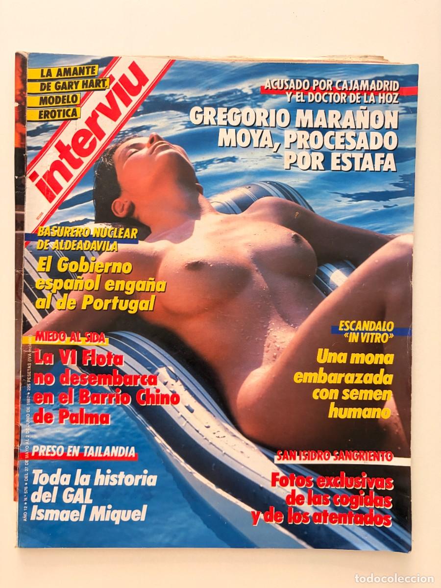 Coleccionismo de revista Intervi&uacute;: INTERVI&Uacute;. A&Ntilde;O 12. N&ordm; 576. MAYO. 1987. CUENTOS INMORALES. UNA MONA EMBARAZADA CON SEMEN HUMA.. LEER