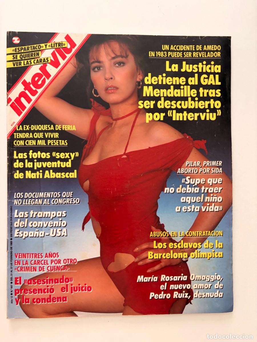 Coleccionismo de revista Intervi&uacute;: INTERVI&Uacute;. A&Ntilde;O 12. N&ordm; 667. FEBRERO DE 1989. MAR&Iacute;A ROSARIO OMAGGIO. TIENE SIDA Y EN LA C&Aacute;RCEL D.. LEER