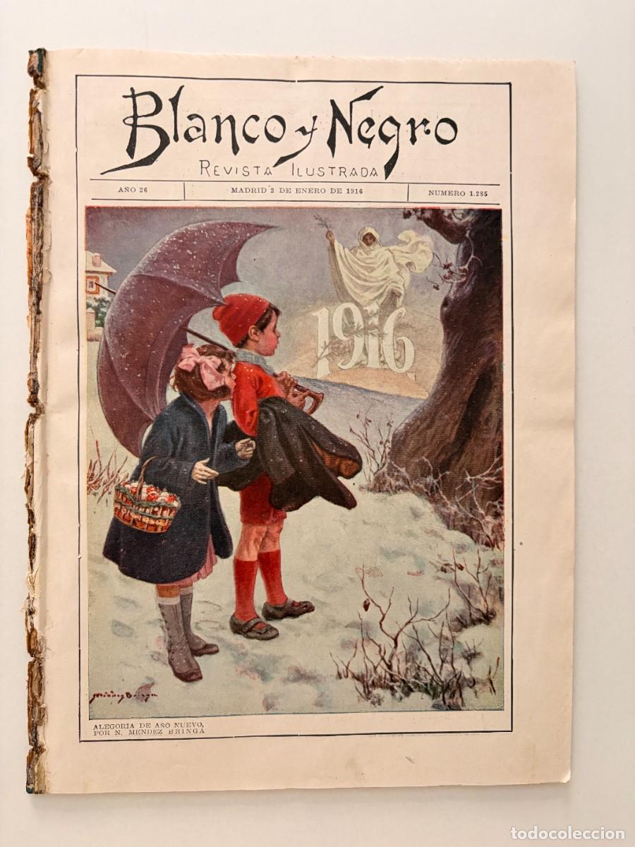 Coleccionismo de revista Intervi&uacute;: BLANCO Y NEGRO. N&ordm; 1285. A&Ntilde;O 1916. CUENTOS DE LA GUERRA. CARTAS A MIS LARES. EL ASILO DEL NI&Ntilde;O JES&Uacute;S