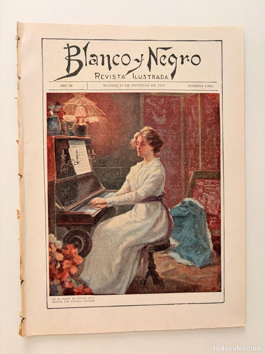 Coleccionismo de revista Intervi&uacute;: BLANCO Y NEGRO. N&ordm; 1291. A&Ntilde;O 1916. LA ACADEMIA DE MEDICINA. UNA CAT&Aacute;STROFE EN CEUTA. LEER