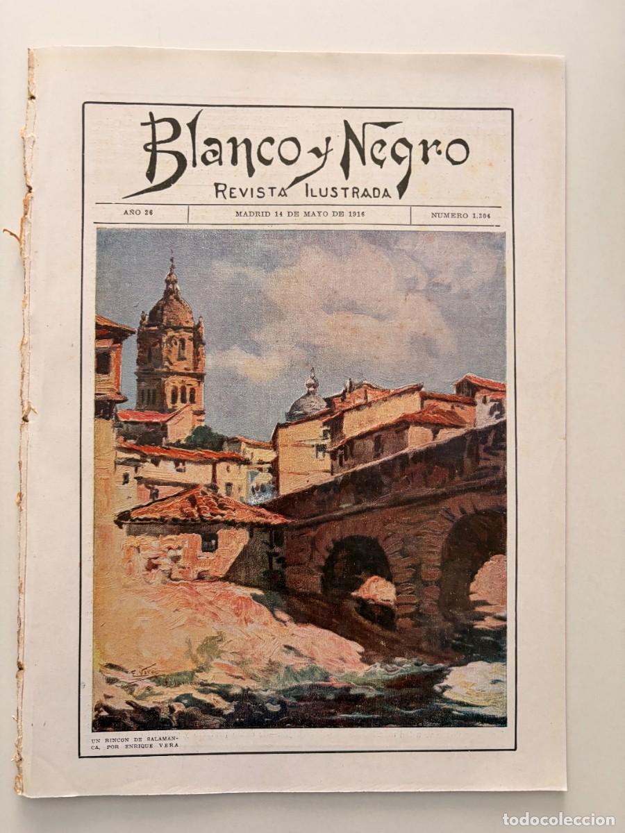 Coleccionismo de revista Intervi&uacute;: BLANCO Y NEGRO. N&ordm; 1304. A&Ntilde;O 1916. LA REAL ACADEMIA DE LENGUA. EL CASTILLO DE ALMOD&Oacute;VAR DEL R&Iacute;O.LEER