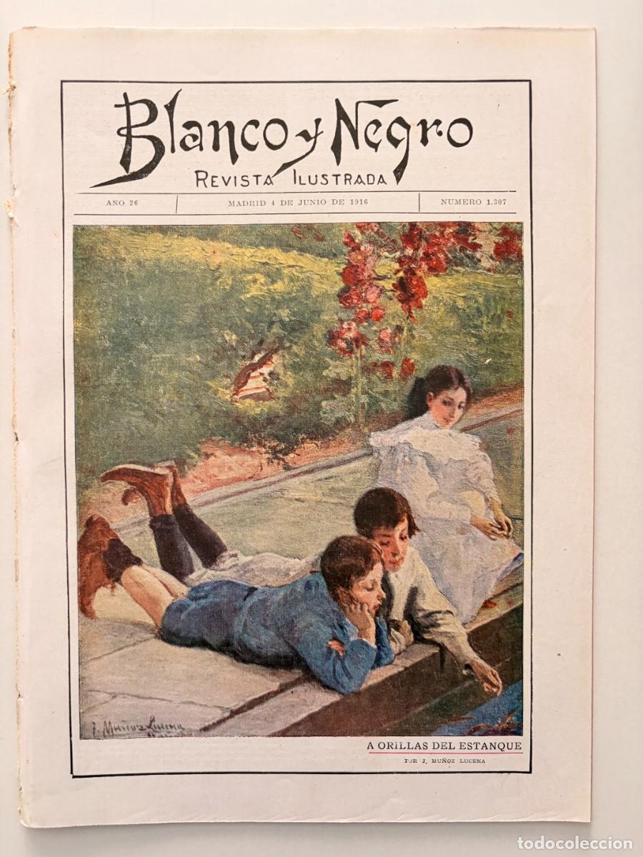 Coleccionismo de revista Intervi&uacute;: BLANCO Y NEGRO. N&ordm; 1307. A&Ntilde;O 1916.HOSPITAL FRANC&Eacute;S EN BARCELONA.SOLEMNIDAD OBRERA EN SAN ANDR&Eacute;S.LEER