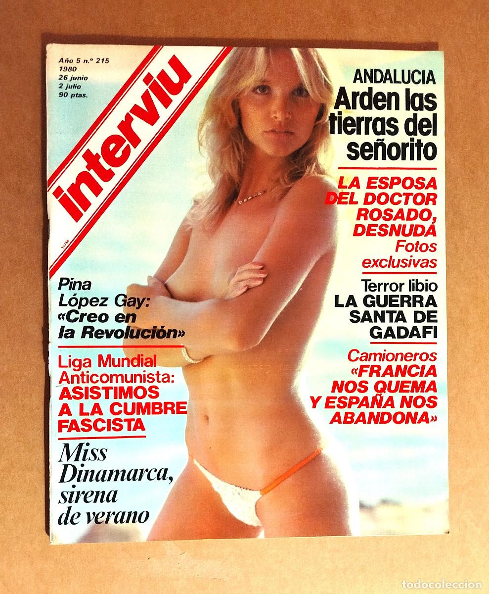 Colecionismo da Revista Intervi&uacute;: INTERVIU 215 - JULIO 1980 - PINA LOPEZ GAY - LAILA VIGS MISS DINAMARCA - ESTHER SANTANA
