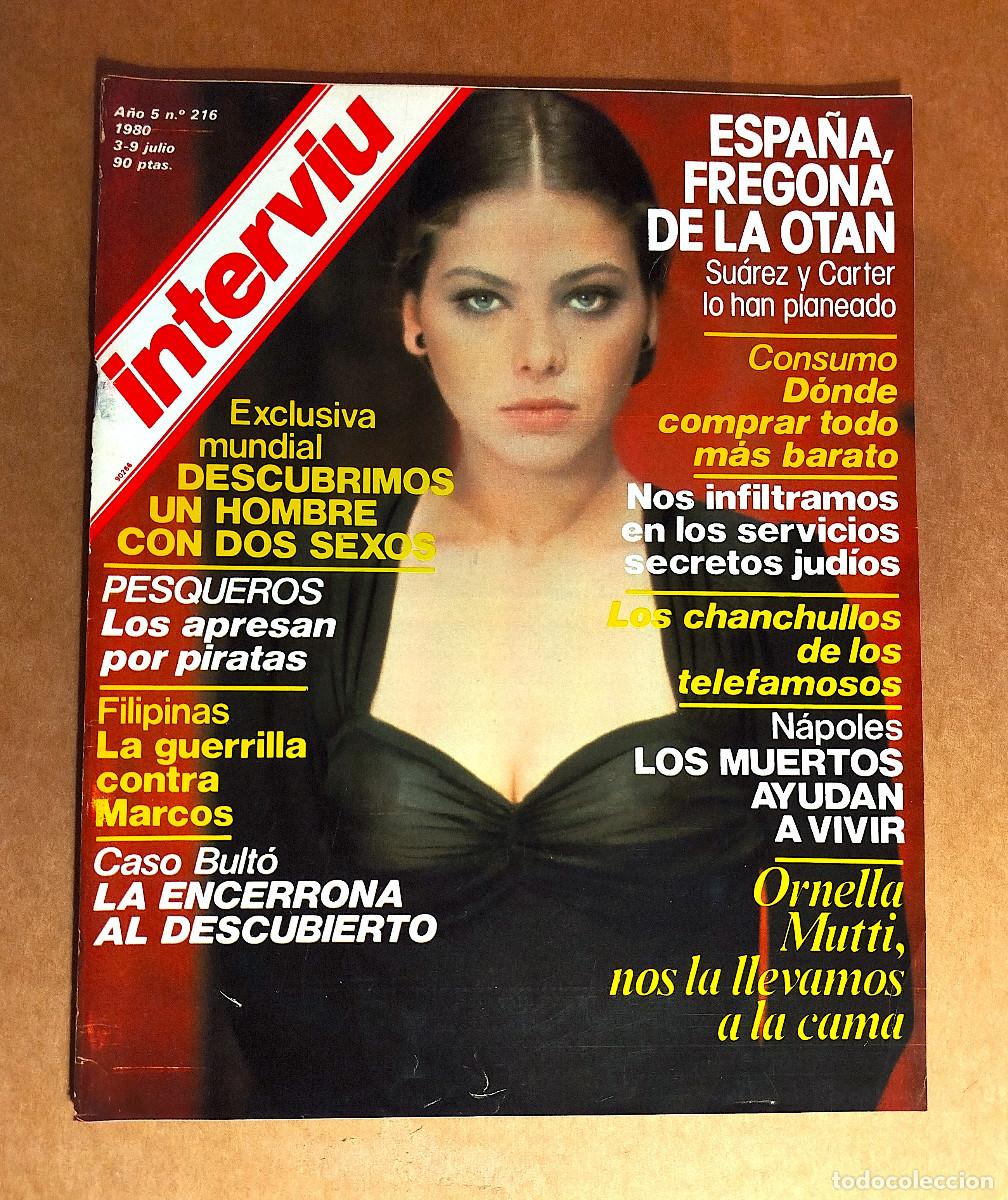 Coleccionismo de revista Intervi&uacute;: INTERVIU 216 - JULIO 1980 - ORNELLA MTTI - SUSANA ESTRADA - DIANE KEATON
