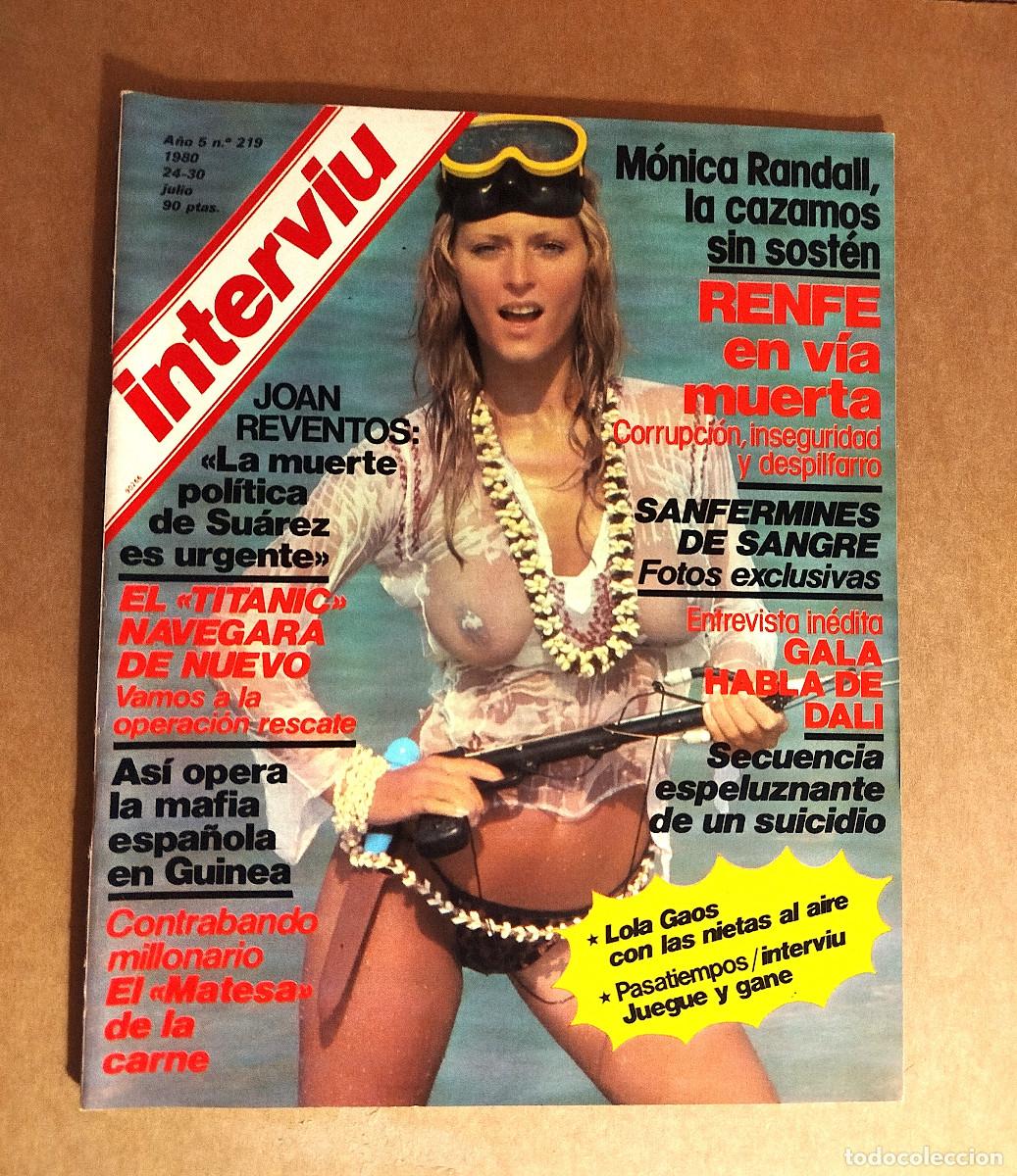 Coleccionismo de revista Intervi&uacute;: INTERVIU 219 - JULIO 1980 - MONICA RANDALL - CHRISTINE KEELER - MASSIEL - GALA