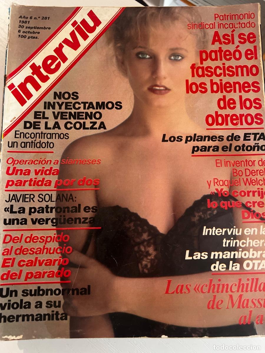 Coleccionismo de revista Intervi&uacute;: INTERVI&Uacute;. A&Ntilde;O 6. N&ordm; 281. SEPT-OCT DE 1981. AMANDA HEARN. NOS INYECTAMOS EL VENENO DE LA COLZA.. LEER