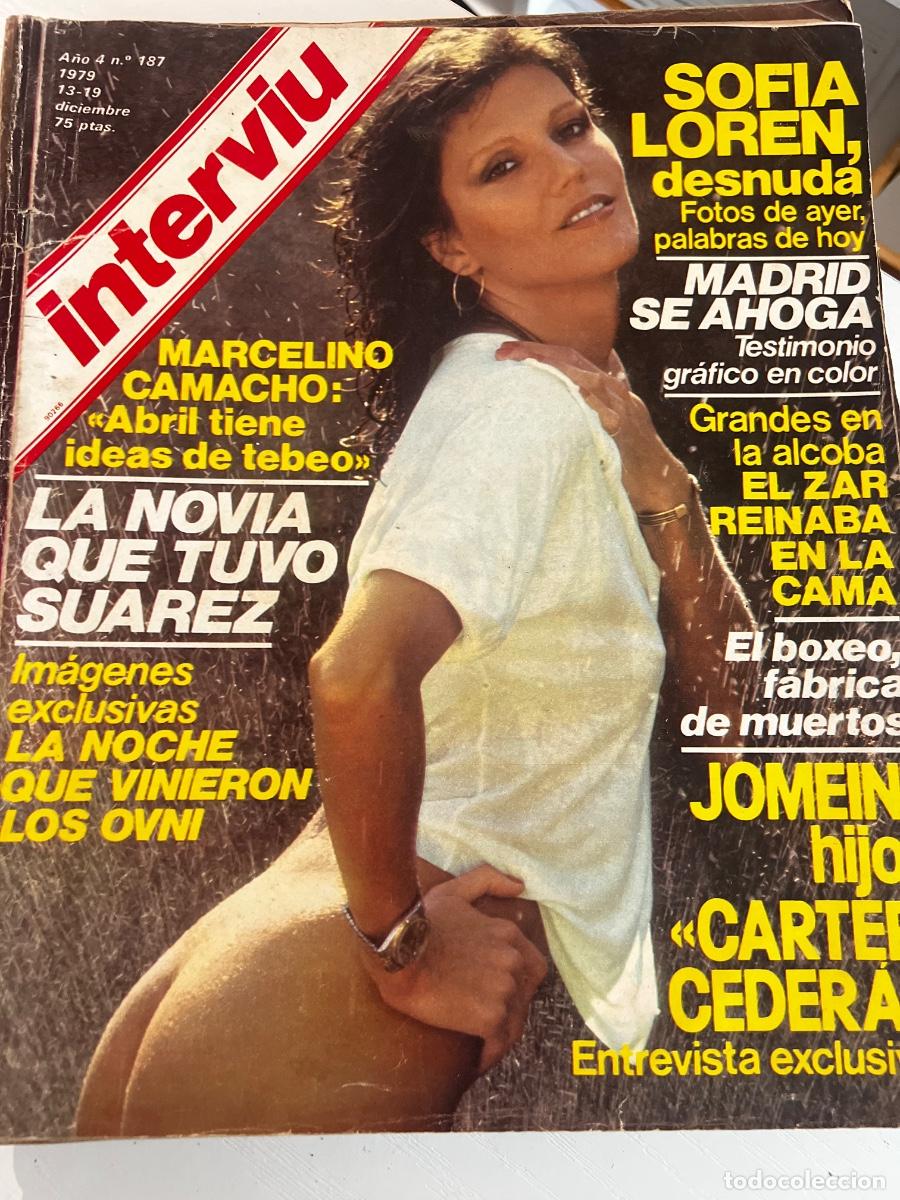 Coleccionismo de revista Intervi&uacute;: INTERVI&Uacute;. A&Ntilde;O 4. N&ordm; 187. DICIEMBRE 1979. SOF&Iacute;A LOREN DESNUDA. IM&Aacute;GENES DE LOS OVNI.