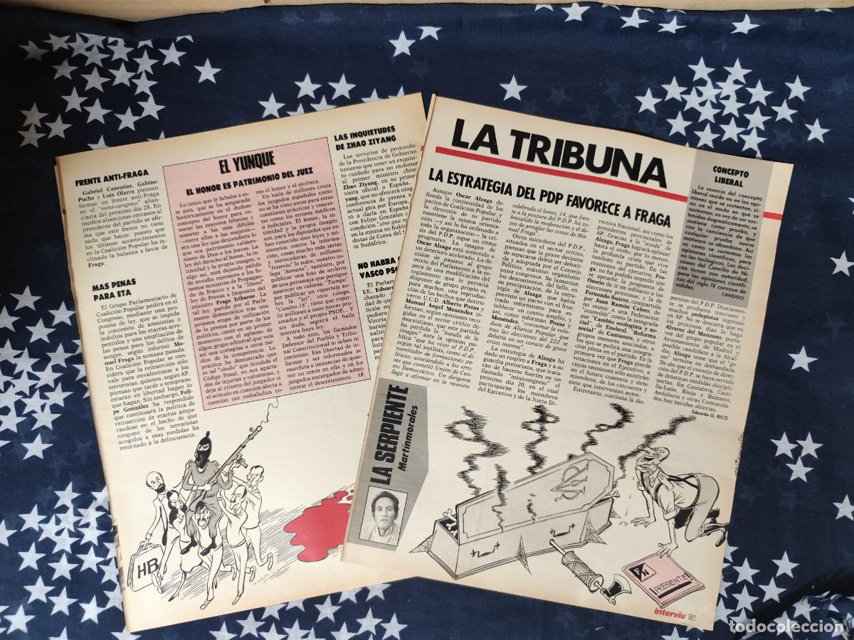 Coleccionismo de revista Intervi&uacute;: La Serpiente Martinmorales Recorte/Cliping Revista Interviu 532-1986