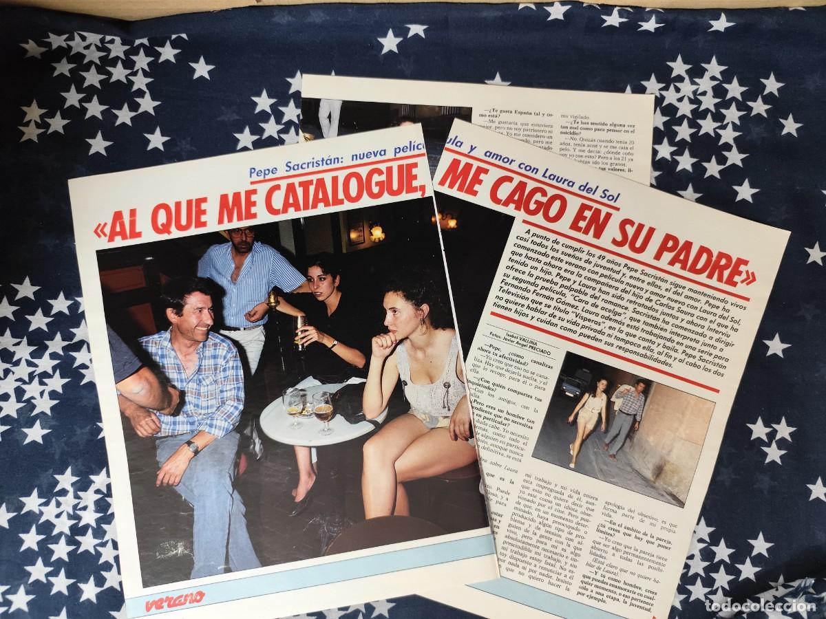 Coleccionismo de revista Intervi&uacute;: Pepe Sacrist&aacute;n Al que me catalogue, ma cago en su padre.Recorte/Cliping Revista Interviu 532-1986