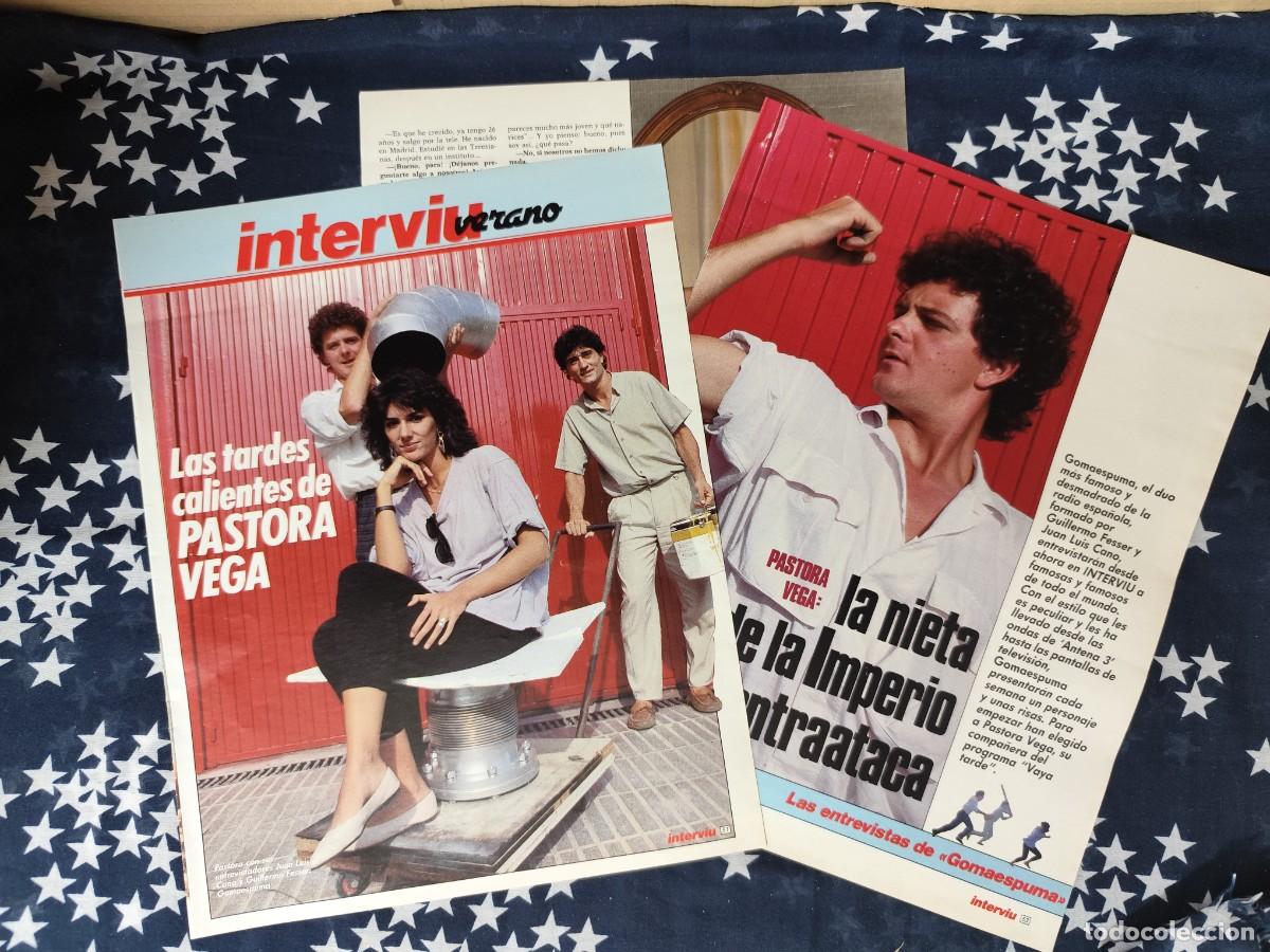 Coleccionismo de revista Intervi&uacute;: Las tardes calientes de Pastora Vega .Recorte/Cliping Revista Interviu 532-1986