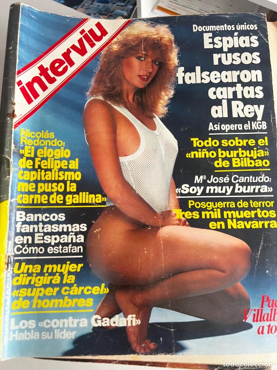 Coleccionismo de revista Intervi&uacute;: INTERVI&Uacute;. A&Ntilde;O 9. N&ordm; 418. MAYO. 1984. PACA VILLALBA. BANCOS FANTASMAS EN ESPA&Ntilde;A. TODO SOBRE .. LEER