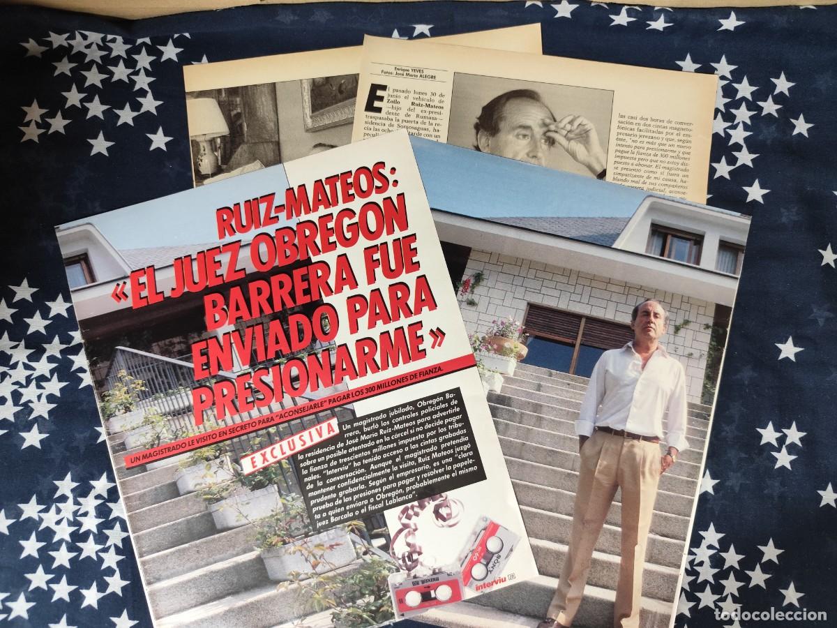 Coleccionismo de revista Intervi&uacute;: Entrevista a Ruiz-Mateos . Recorte/Cliping Revista Interviu 530-1986