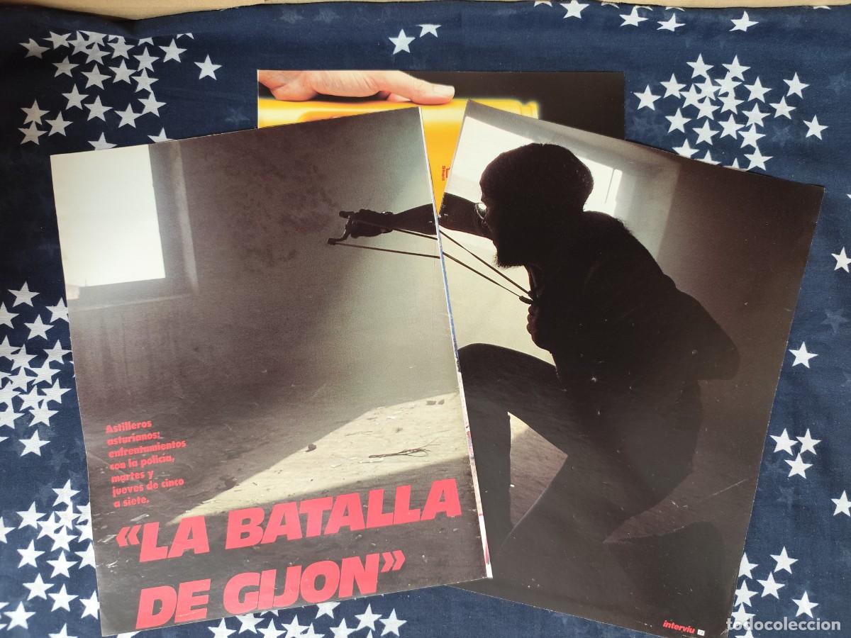 Coleccionismo de revista Intervi&uacute;: Astilleros La batalla de Gij&oacute;n. Recorte/Cliping Revista Interviu 530-1986