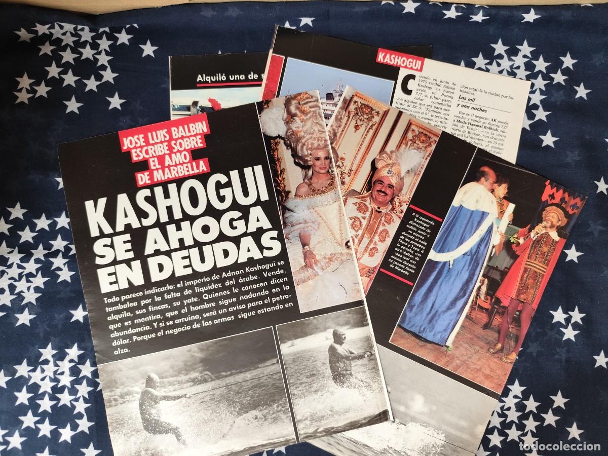 Coleccionismo de revista Intervi&uacute;: Kashogui se ahoga en deudas . Recorte/Cliping Revista Interviu 530-1986